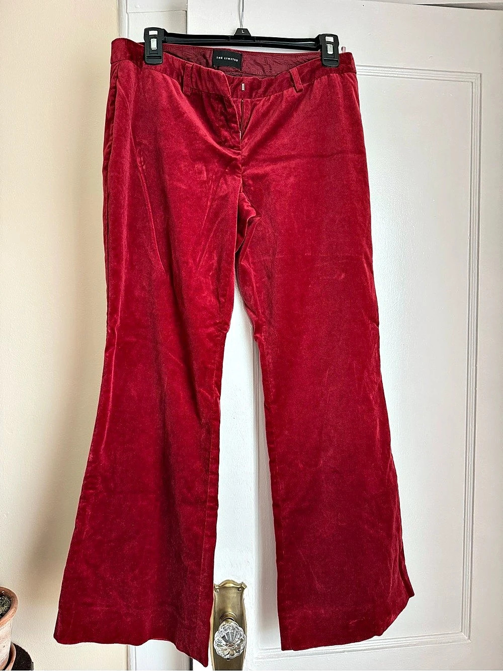 The Limited Red Wide Leg Pants